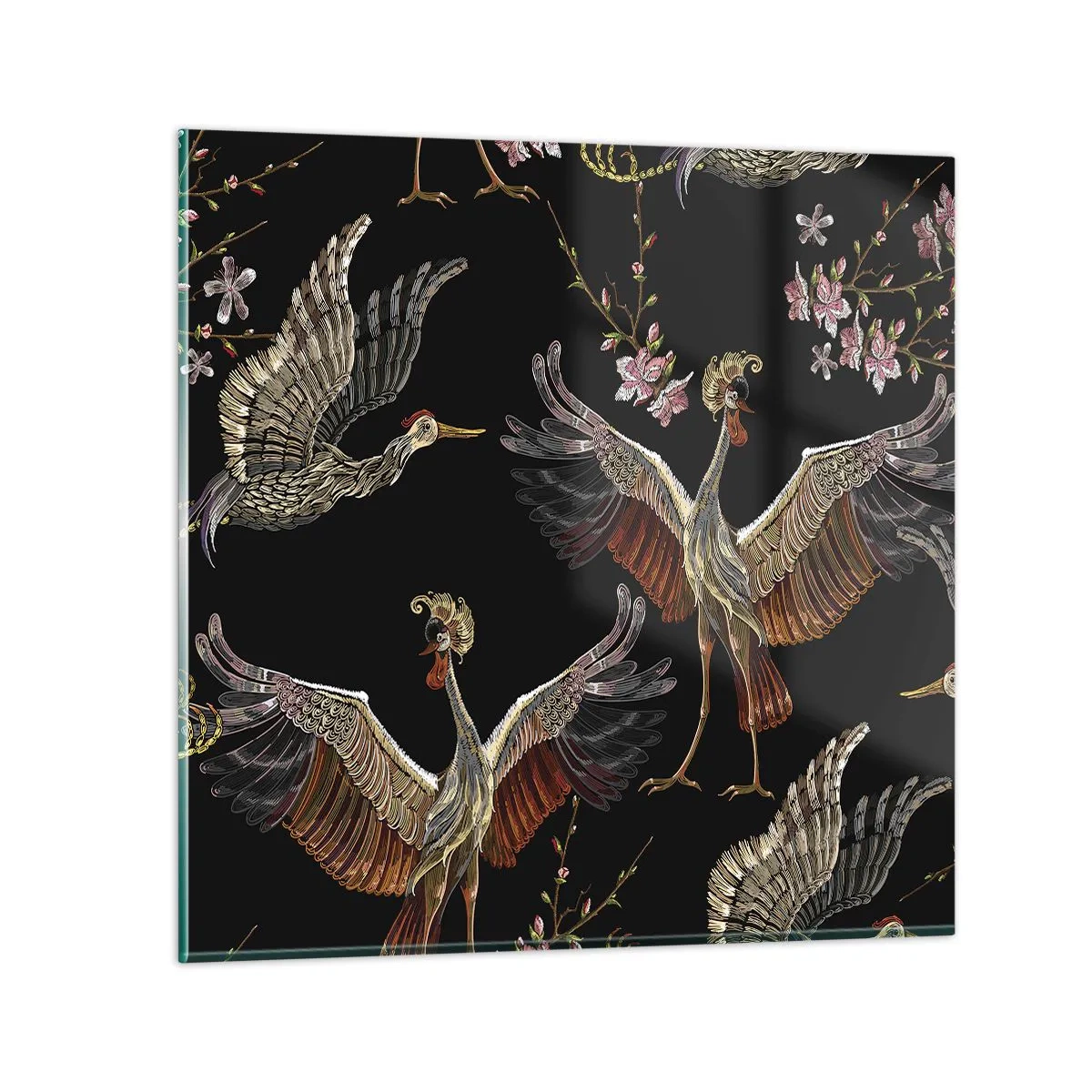 Obraz na szkle - Baśniowy ptak - 40x40 cm