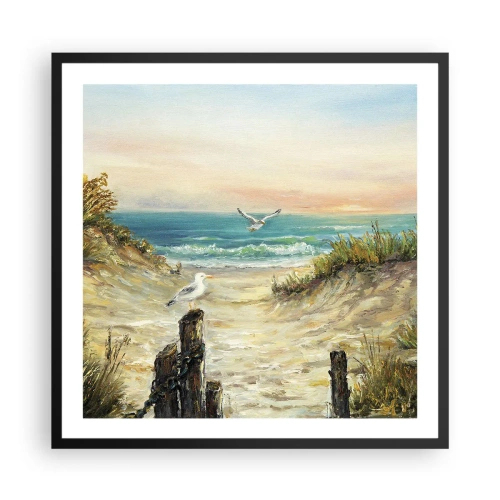 Plakat w czarnej ramie - Bezwietrzne zacisze - 60x60 cm