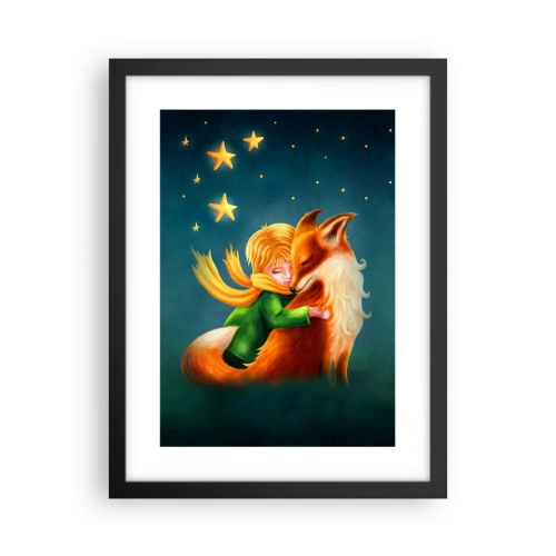 Plakat w czarnej ramie - Mały Książę - 30x40 cm