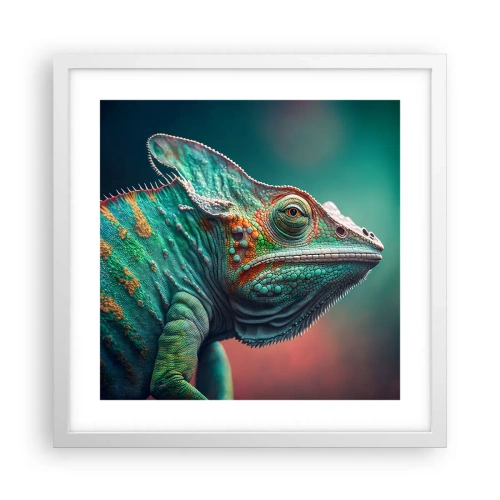 Plakat w białej ramie - Widzisz mnie? Niedobrze… - 40x40 cm