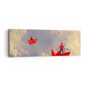 Obraz na płótnie - Wyprawa marzycieli - 90x30 cm