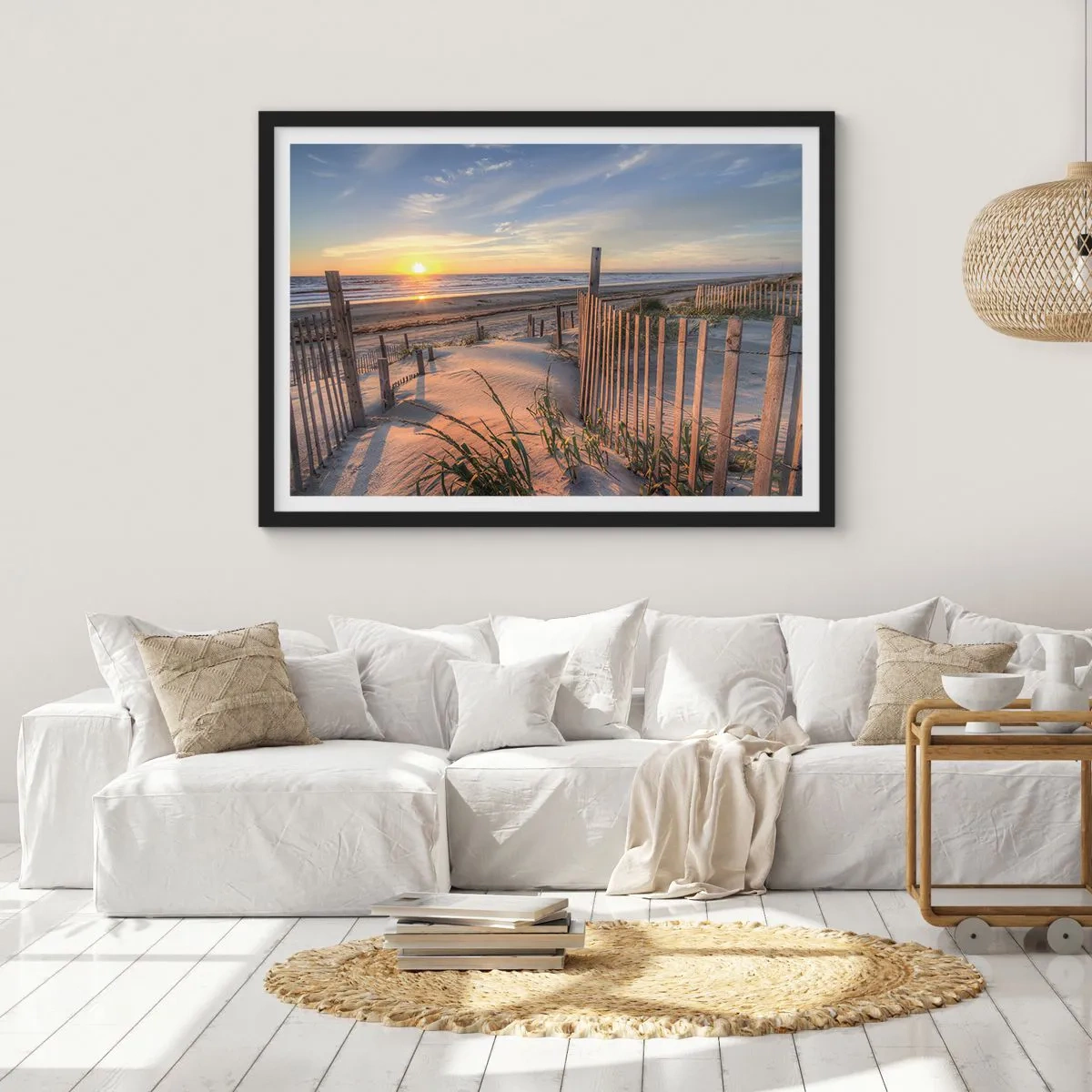 Plakat w czarnej ramie - Blask i cień wiatru - 91x61 cm