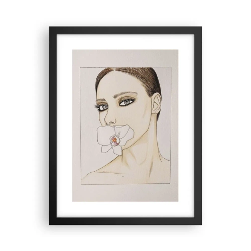 Plakat w czarnej ramie - Symbol elegancji i piękna - 30x40 cm