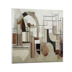 Obraz na szkle - Pejzaż miejski 2.0 - 40x40 cm