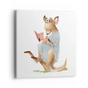 Obraz na płótnie - Poczytaj mi, mamo - 30x30 cm