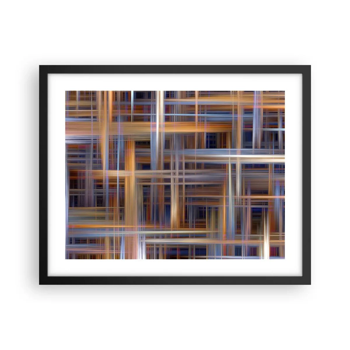 Plakat w czarnej ramie - Utkane ze światła - 50x40 cm