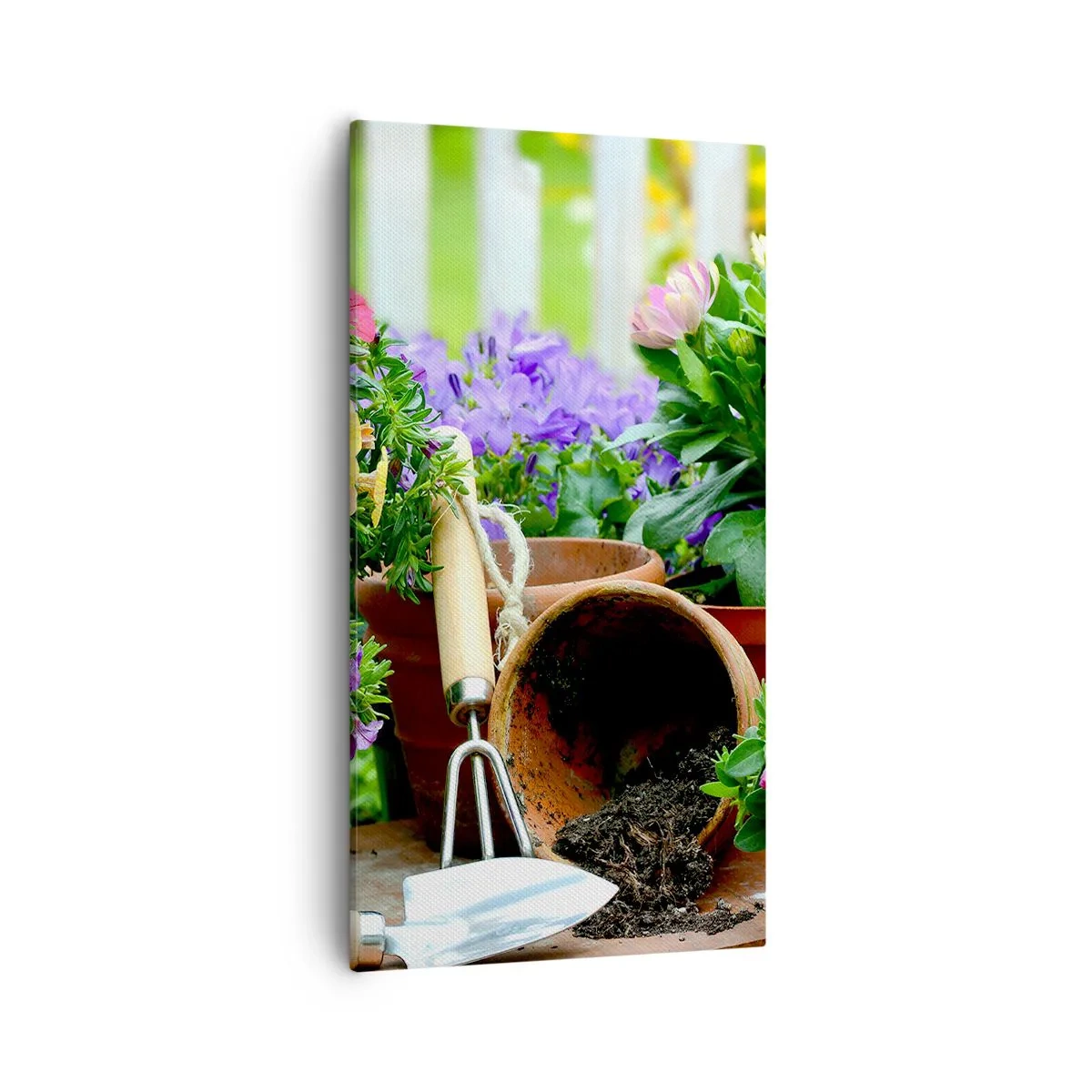 Obraz na płótnie - Ogródek Zosi - 55x100 cm