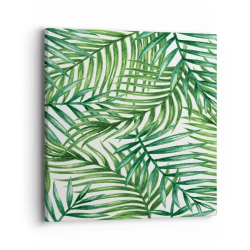 Obraz na płótnie - Pod zielonym baldachimem - 40x40 cm