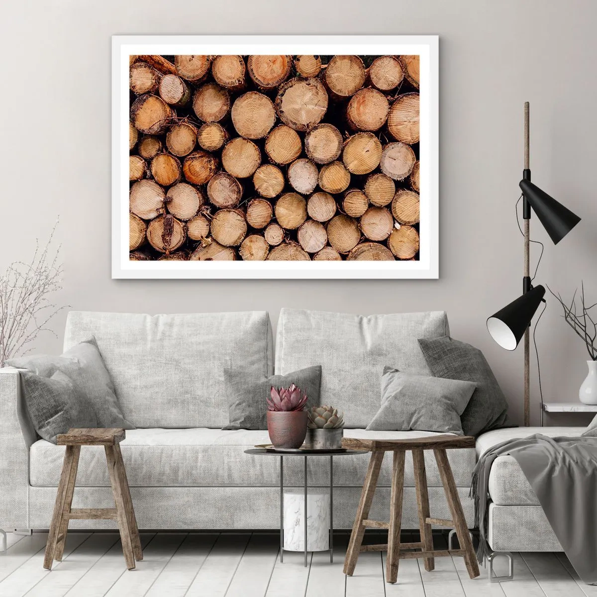 Plakat w białej ramie - Nowy początek - 50x40 cm