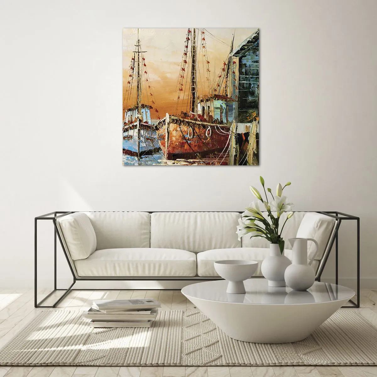 Obraz na szkle - Spokojny powrót - 70x70 cm