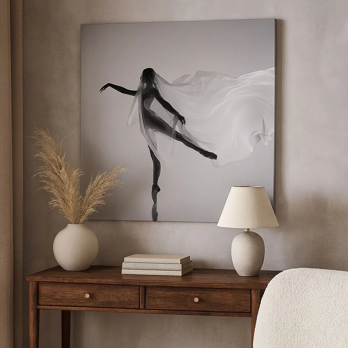 Obraz na płótnie - Lekkość i wdzięk - 30x30 cm