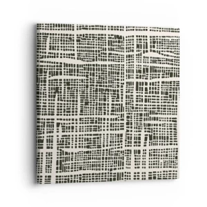 Obraz na płótnie - Kompozycja utkana - 30x30 cm