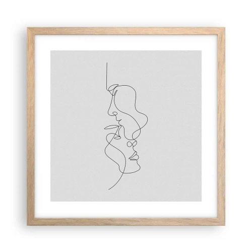 Plakat w ramie jasny dąb - Żar rzewnych żądz - 40x40 cm