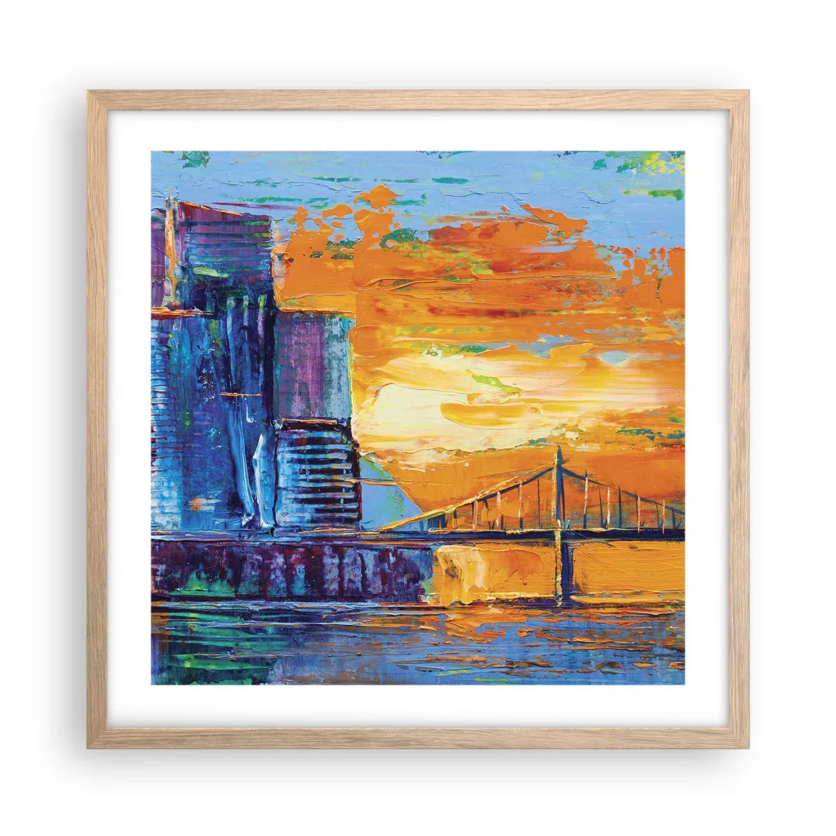 Plakat w ramie jasny dąb - Kultura i natura - 50x50 cm