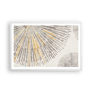 Plakat w białej ramie - Uroda promienia - 91x61 cm