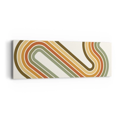 Obraz na płótnie - Zygzakiem do celu - 90x30 cm