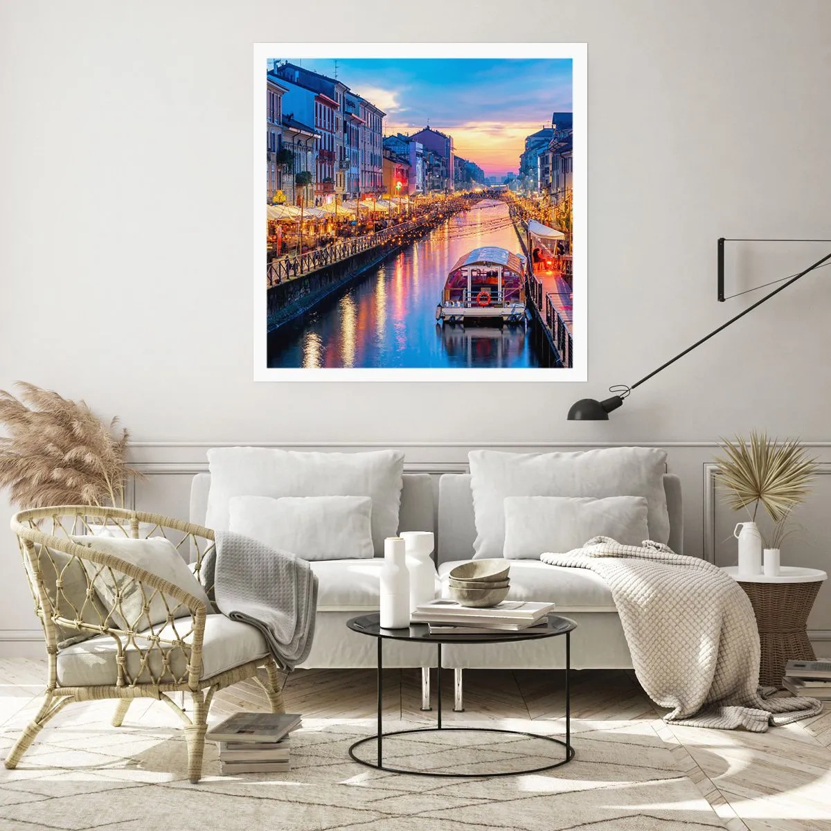 Plakat - Wieczór światła i zabawy - 50x50 cm