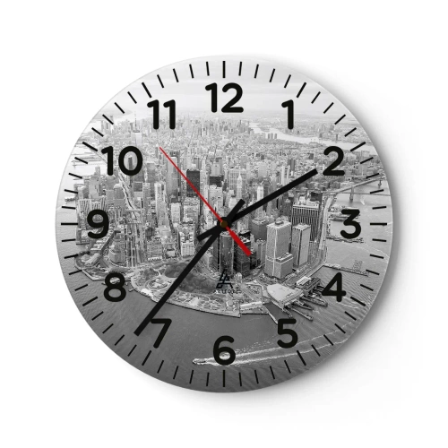 Zegar ścienny - Jak nie pokochać? - 30x30 cm