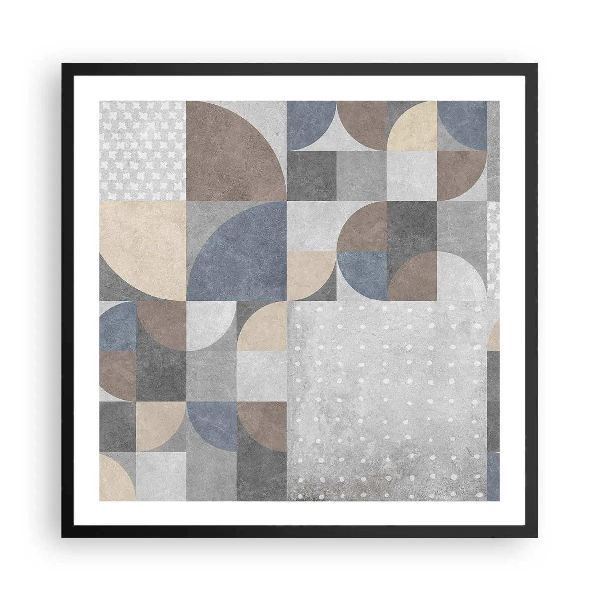 Plakat w czarnej ramie - Ceramiczna fantazja - 60x60 cm