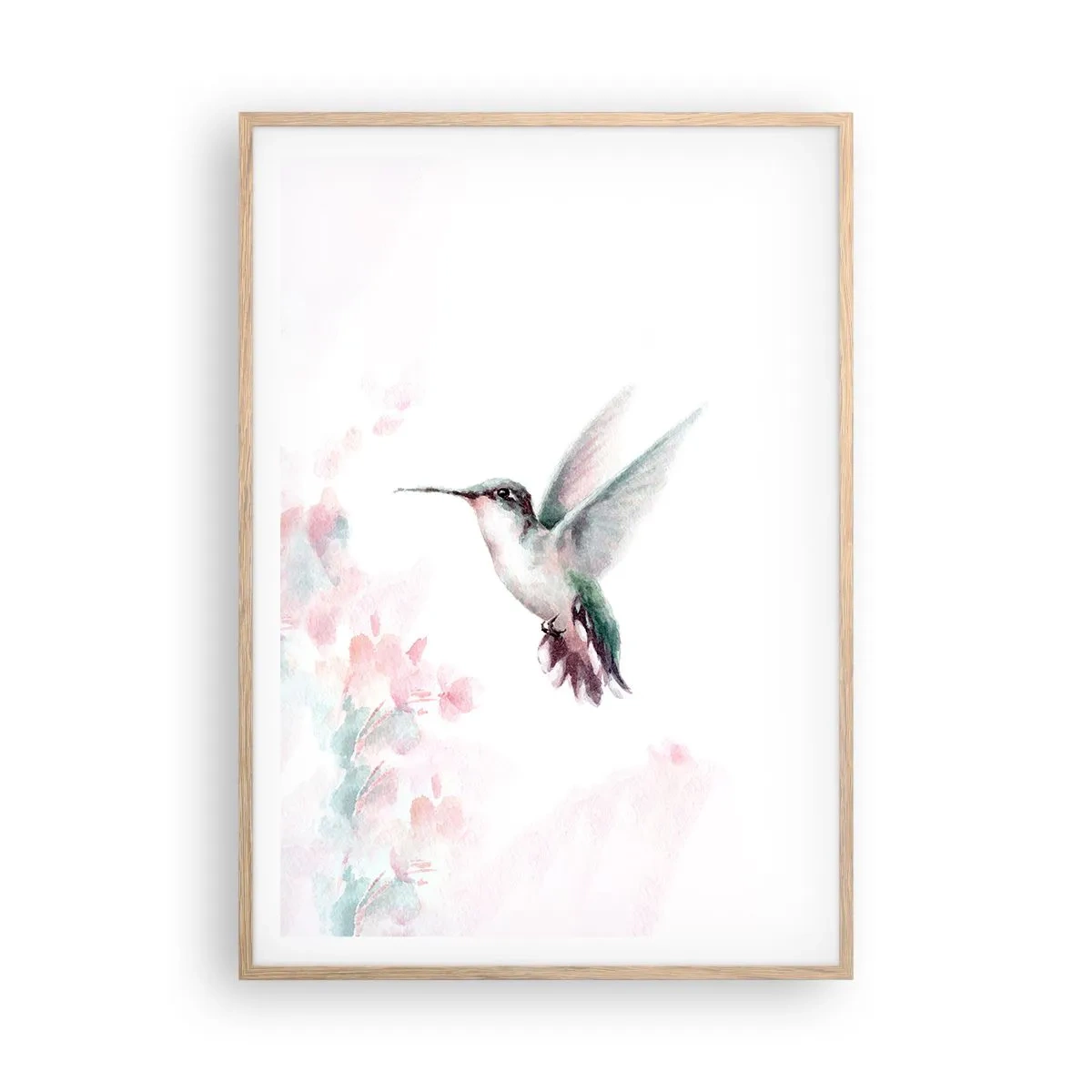 Plakat w ramie jasny dąb - Zatrzymany w trzepocie - 70x100 cm