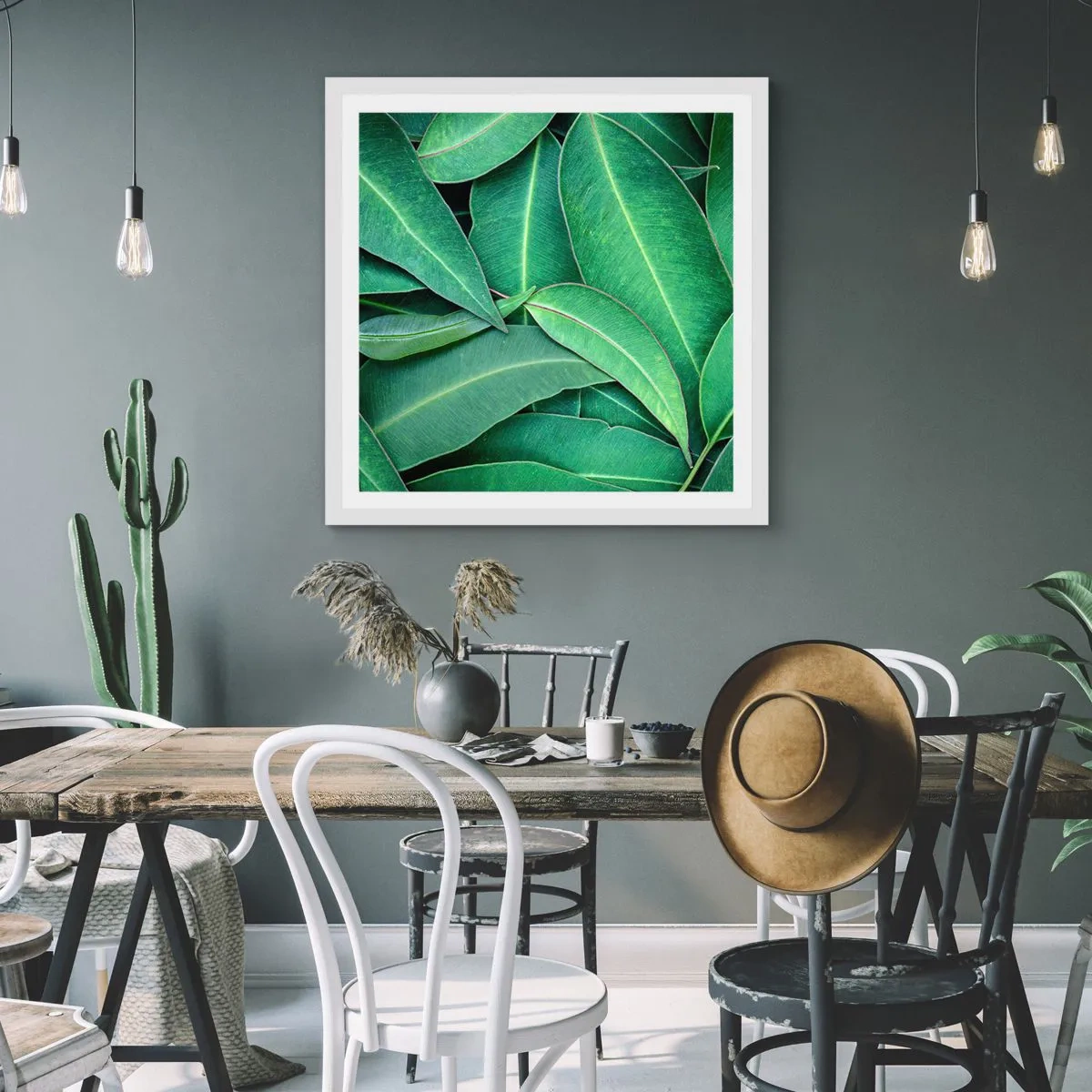 Plakat w białej ramie - Soczyste i świeże - 60x60 cm