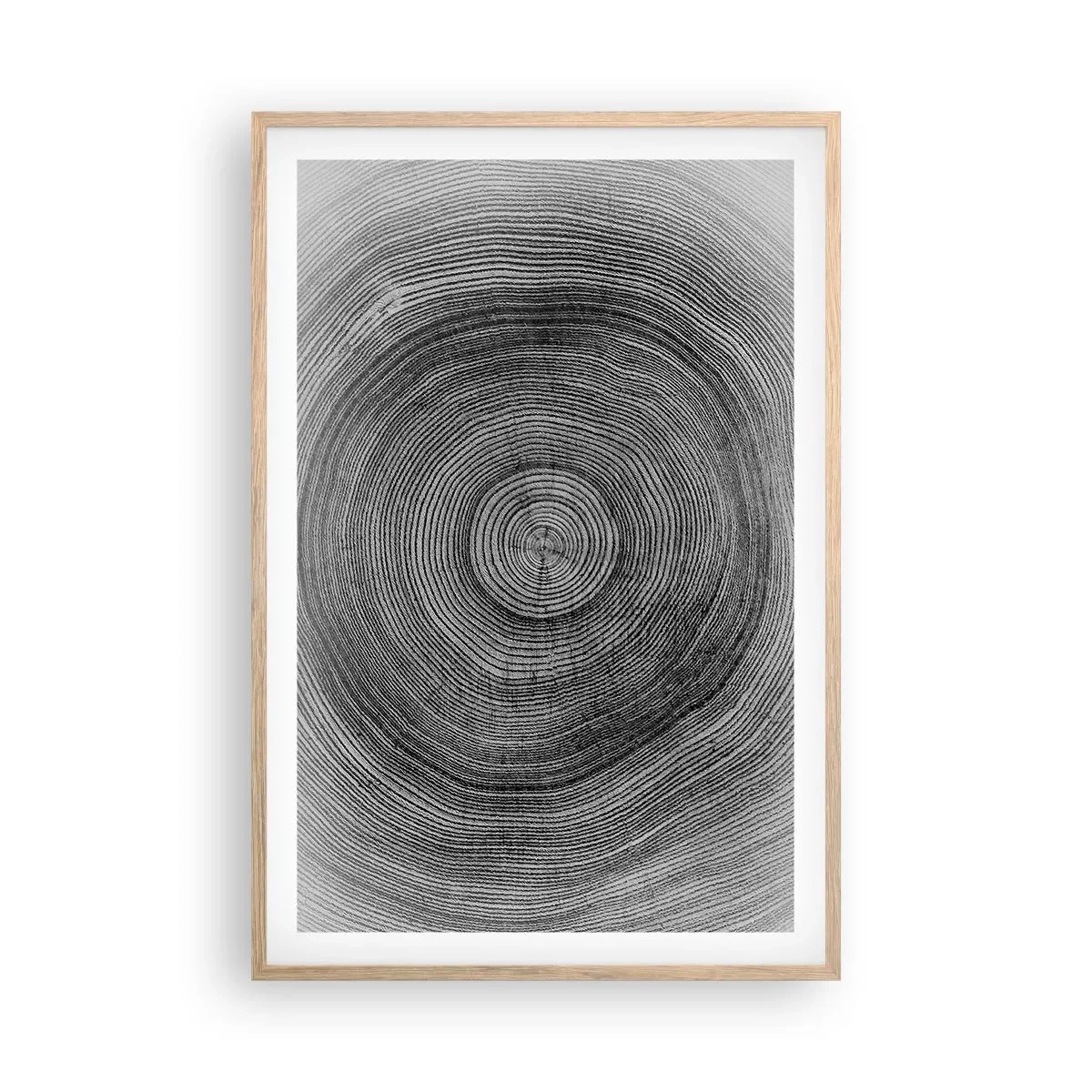 Plakat w ramie jasny dąb - Znak czasu - 61x91 cm