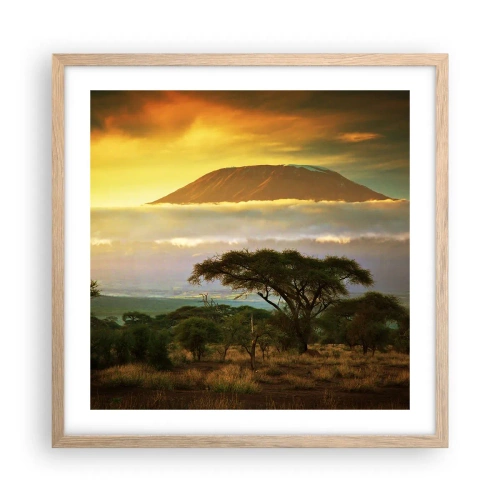 Plakat w ramie jasny dąb - Sen podróżnika - 50x50 cm