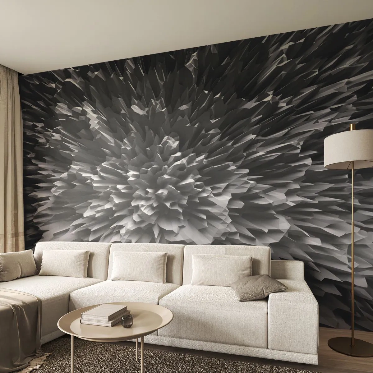 Fototapeta Premium Canvas - Już ostrzej się nie da - 3D, Nowoczesny, Trójwymiarowy - 500x350 cm