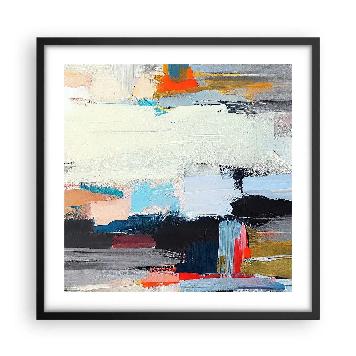 Plakat w czarnej ramie - Jest metoda? - 50x50 cm