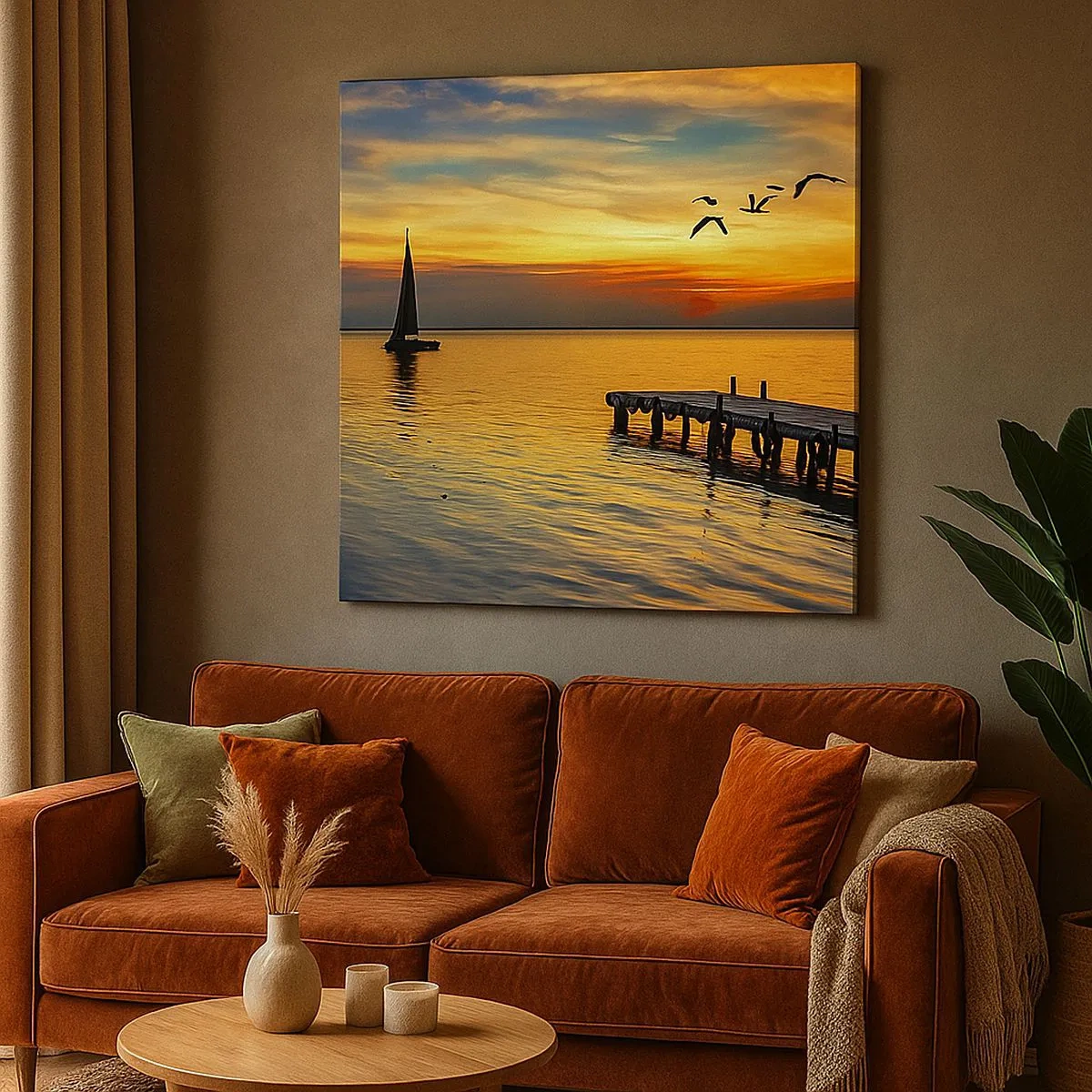 Obraz na płótnie - Wieczorne powroty - 30x30 cm