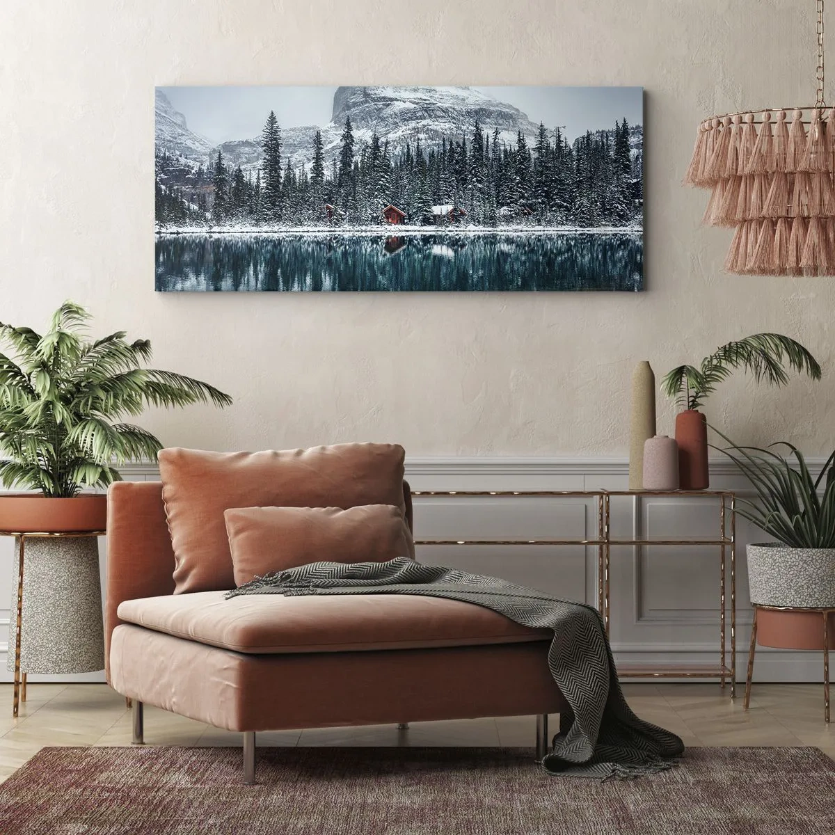Obraz na płótnie - Kanadyjskie zacisze - 100x40 cm