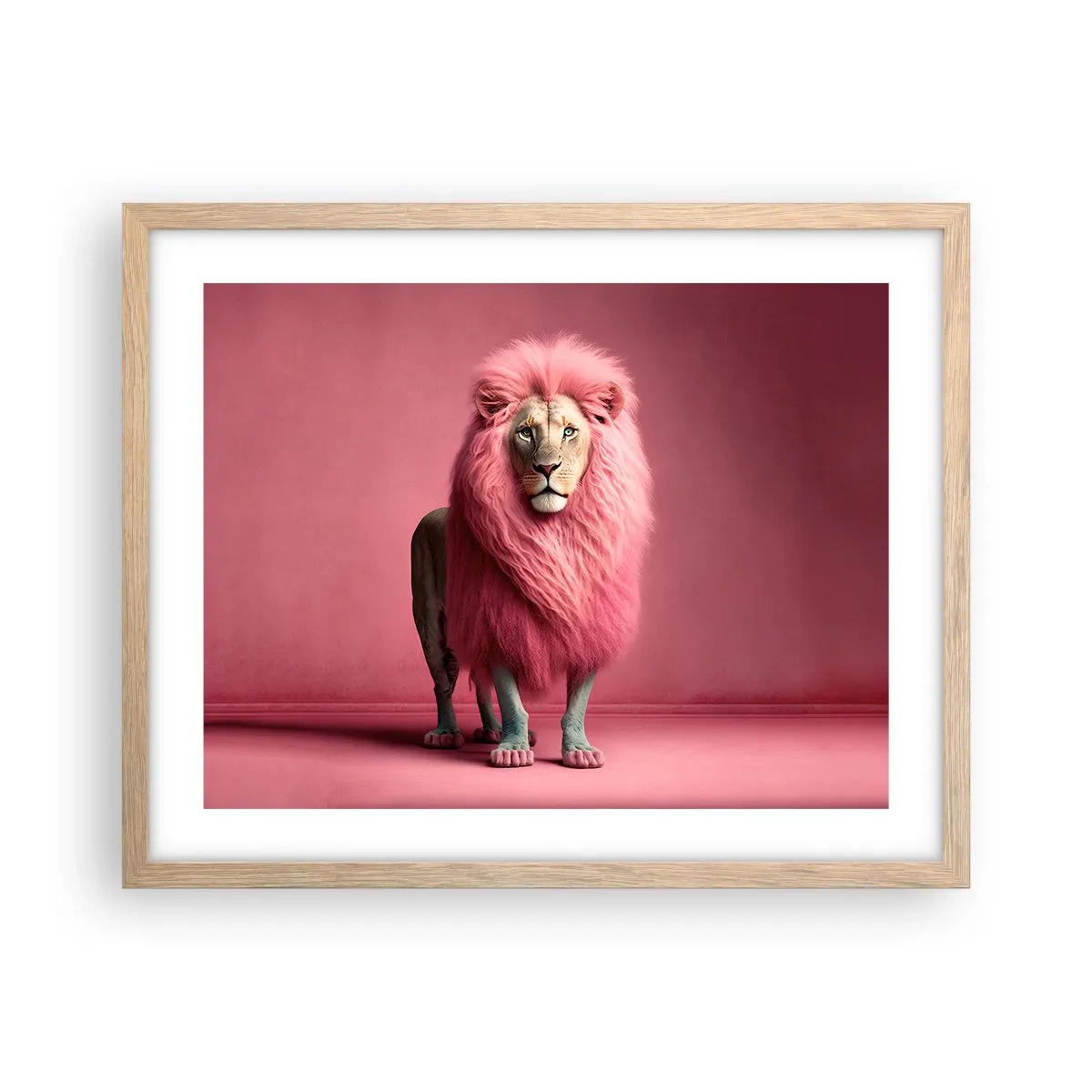 Plakat w ramie jasny dąb - I już się nie boisz - 50x40 cm