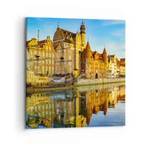 Obraz na płótnie - Lustrzane odbicie przeszłości - 70x70 cm