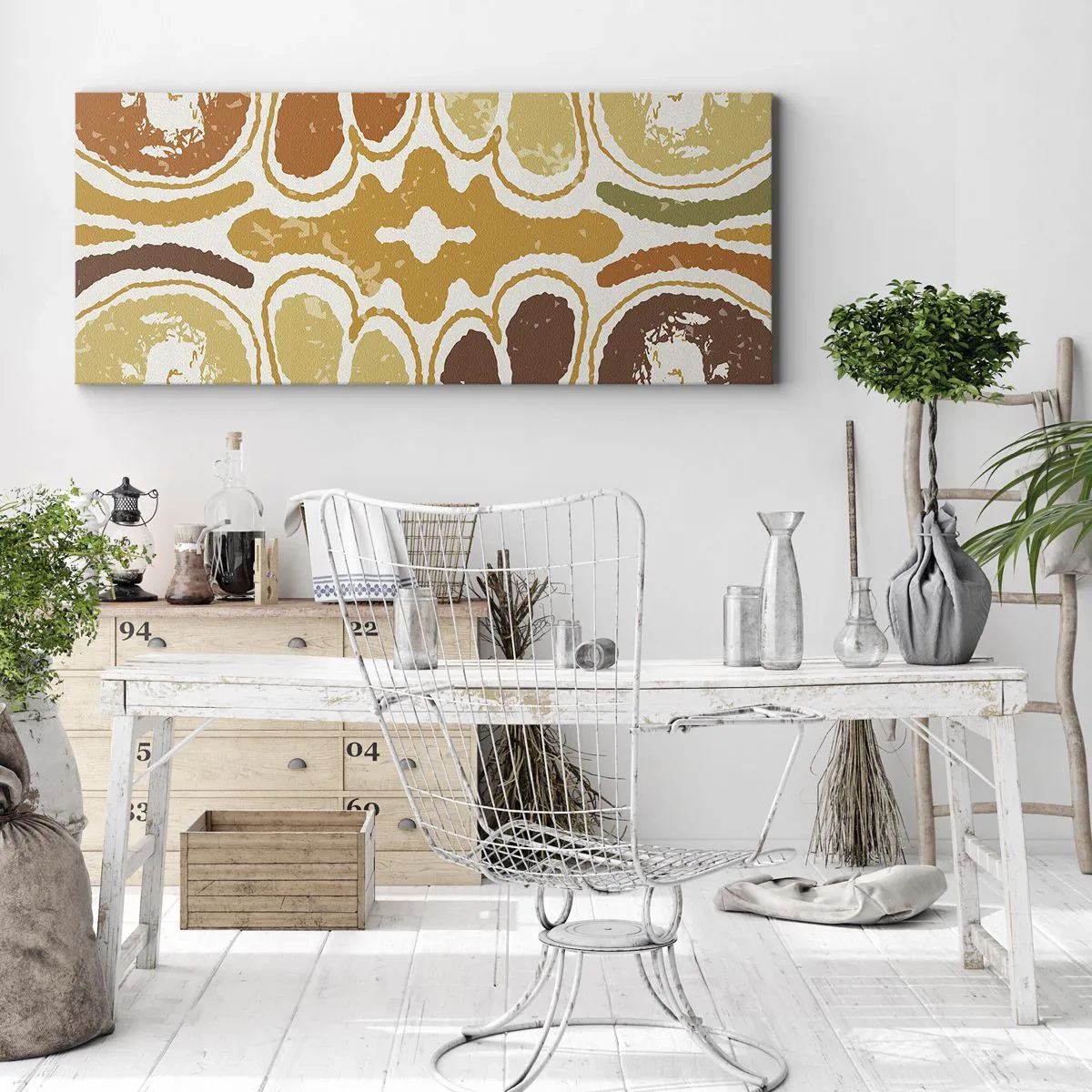 Obraz na płótnie - Abstrakcja sentymentalna - 100x40 cm