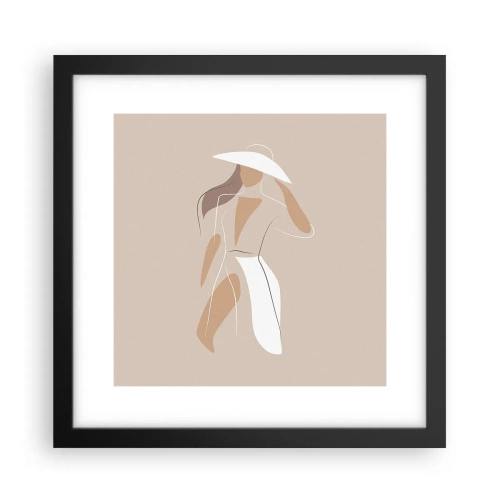 Plakat w czarnej ramie - Moda to zabawa - 30x30 cm