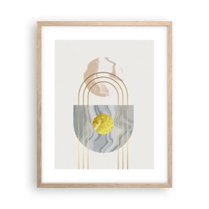 Plakat w ramie jasny dąb - Jasność i blask - 40x50 cm