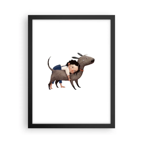 Plakat w czarnej ramie - Najlepsi przyjaciele - 30x40 cm