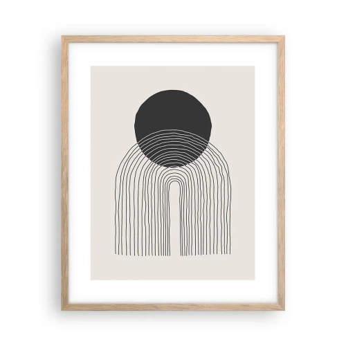 Plakat w ramie jasny dąb - Drżenie i pewność - 40x50 cm