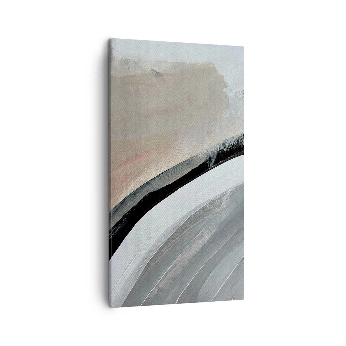 Obraz na płótnie - Kompozycja: łuk czerni i szarości - 45x80 cm