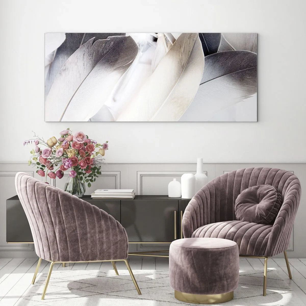 Obraz na szkle - Niemal anielskie - 100x40 cm
