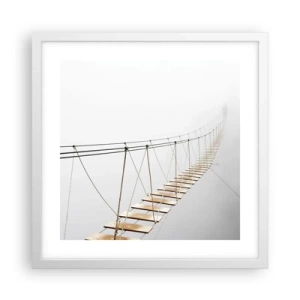 Plakat w białej ramie - Dokąd cię zaprowadzi? - 40x40 cm