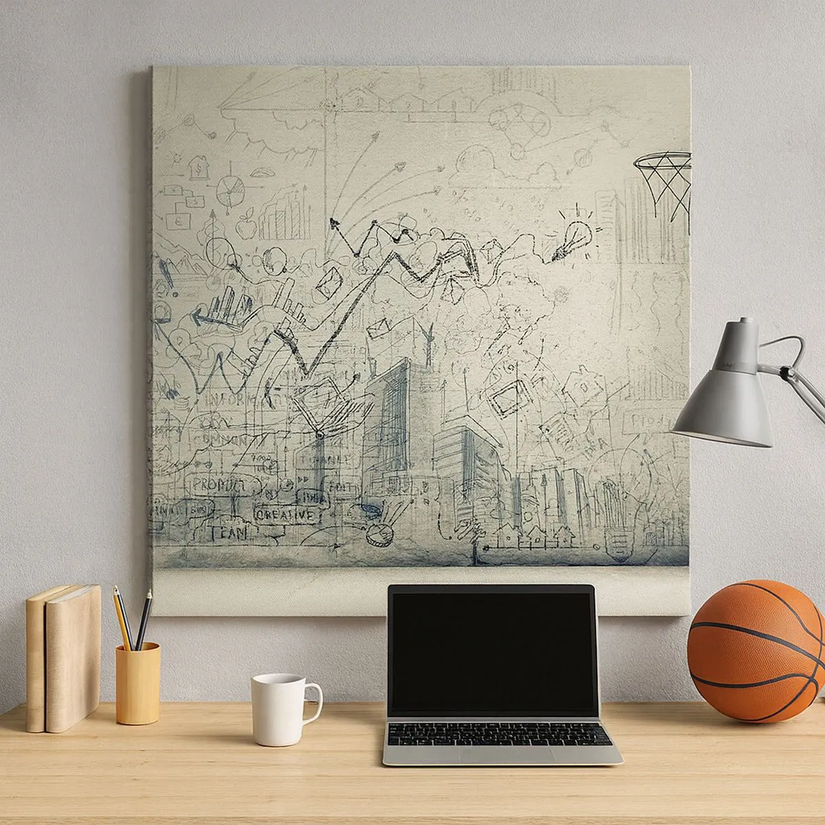 Obraz na płótnie - Moje wspaniałe miejskie życie - 30x30 cm