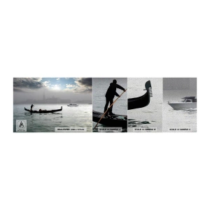 Fototapeta Próbka Premium Sand - Bajeczne miasto z wody i mgły - Krajobraz, Miasto, Wenecja - 100x30 cm