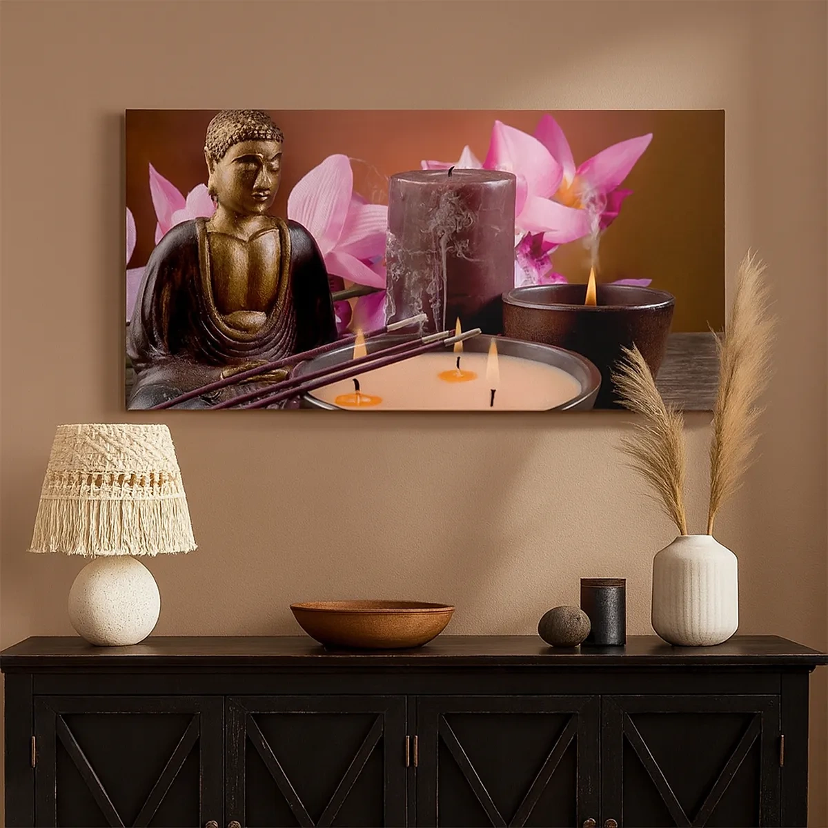 Obraz na płótnie - Oczyścić umysł, uspokoić ciało - 30x30 cm