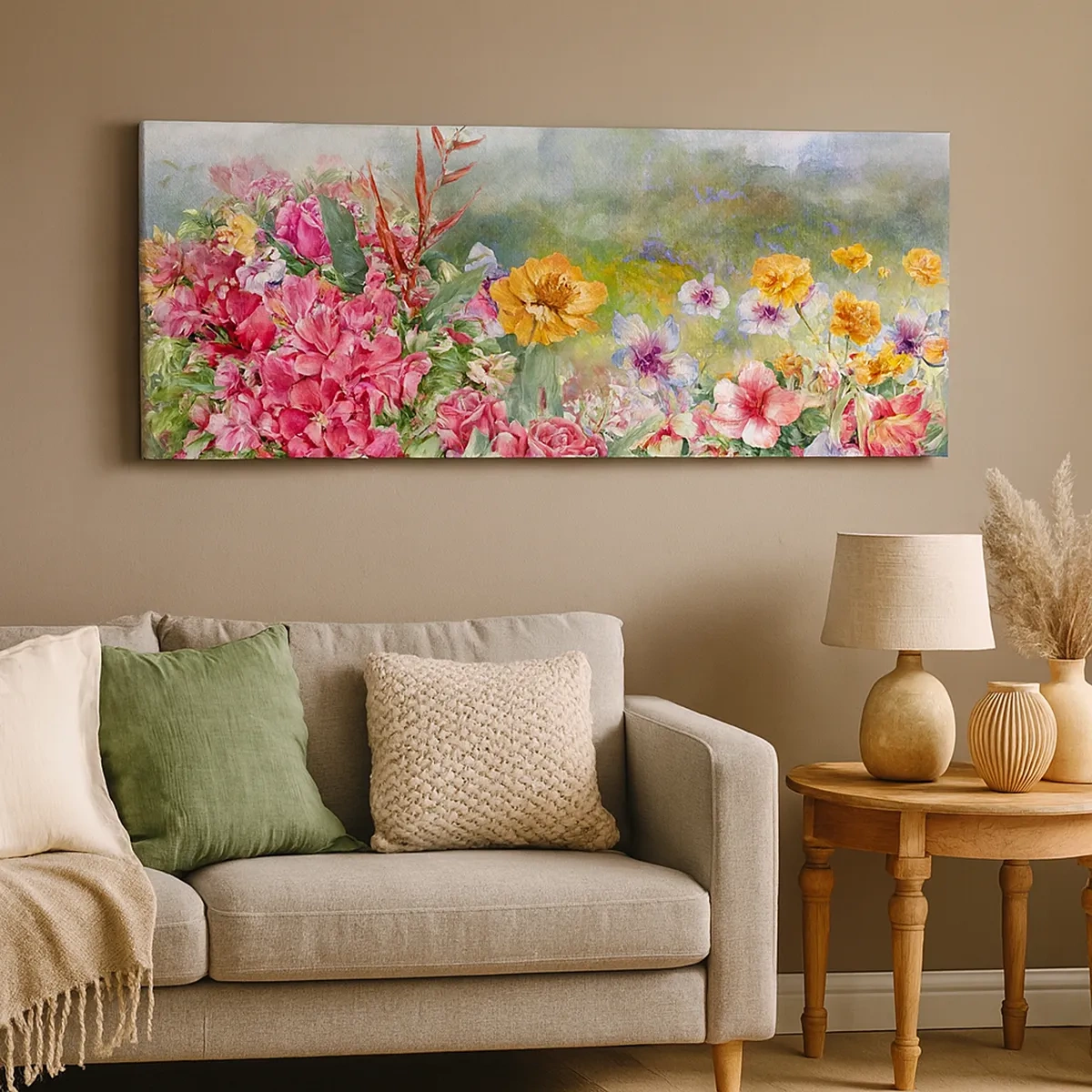 Obraz na płótnie - Ogród, który oszalał - 30x30 cm