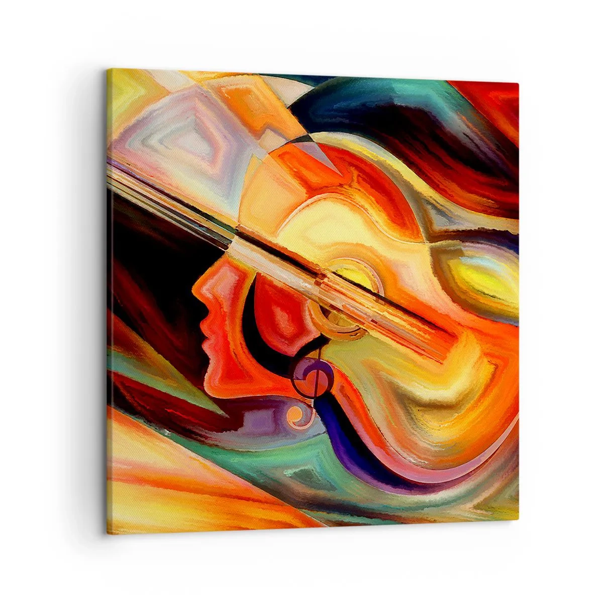 Obraz na płótnie - Wszystko gra - 50x50 cm