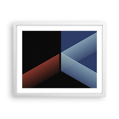 Plakat w białej ramie - Prosta historia - 50x40 cm