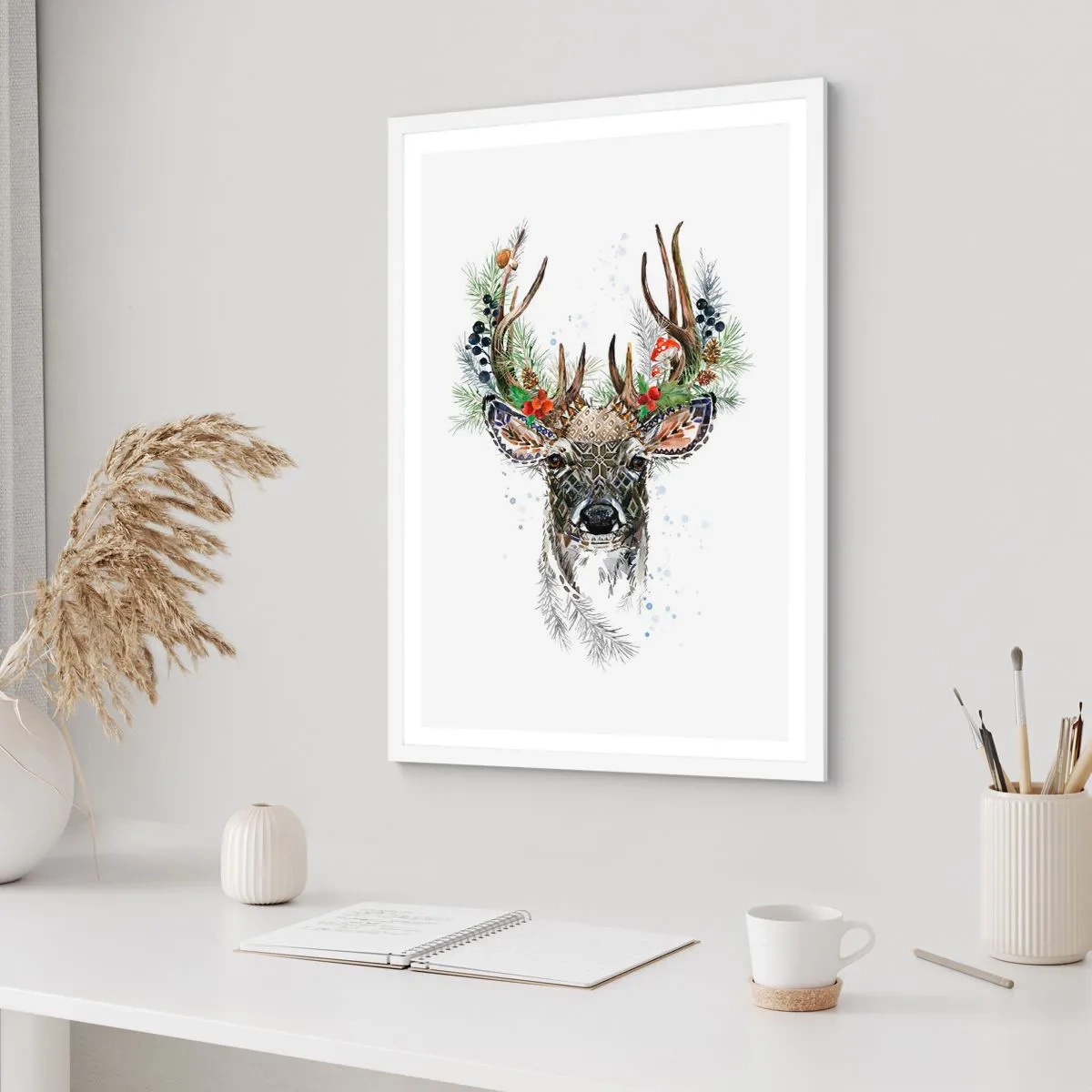 Plakat w białej ramie - W świątecznej szacie - 61x91 cm