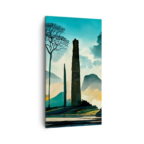 Obraz na płótnie - Wciąż wyżej i wyżej - 45x80 cm