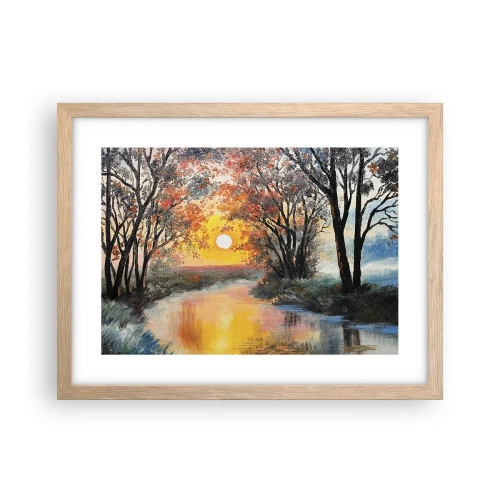 Plakat w ramie jasny dąb - Jesienne klimaty - 40x30 cm